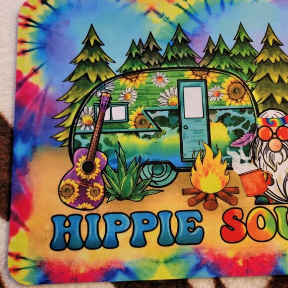 Hippie Soul Gnome Camper Computer Non Slip Custom Mouse Pad Handmade - Picture 7 of 7